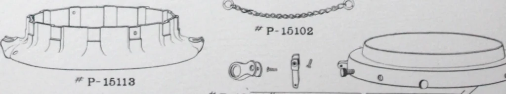 An illustration from Petite arc lamp parts., 1901, leaf 15