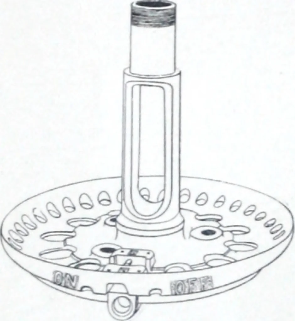 An illustration from Petite arc lamp parts., 1901, leaf 19