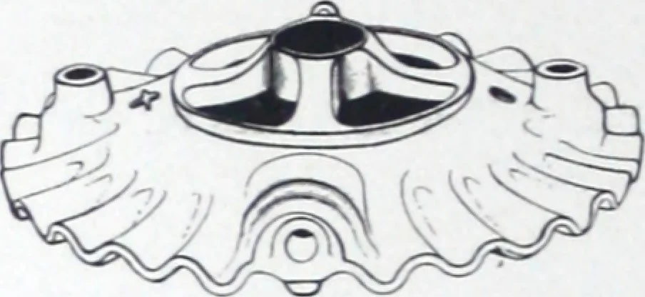 An illustration from Petite arc lamp parts., 1901, leaf 7