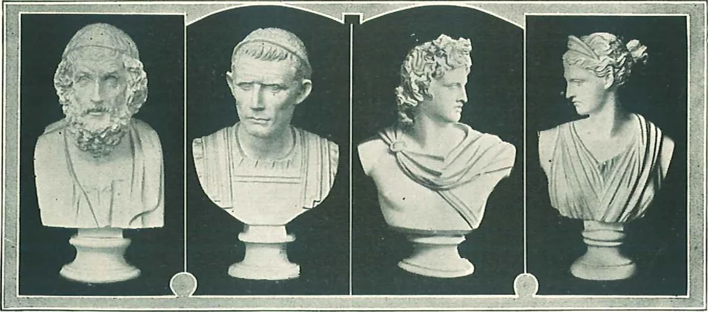 An illustration from Pictures and plastic reproductions from sculpture for school, library and home decoration., 1918, leaf 24