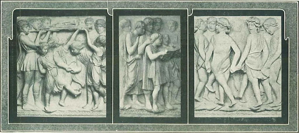 An illustration from Pictures and plastic reproductions from sculpture for school, library and home decoration., 1918, leaf 28