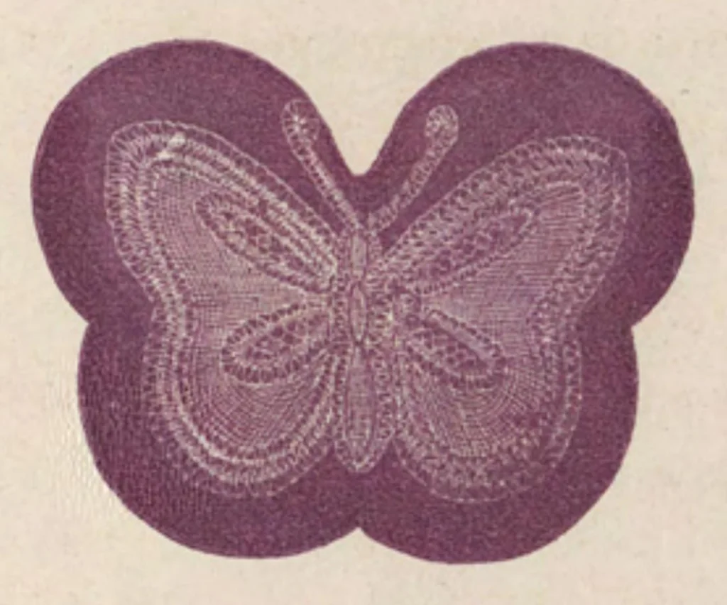 An illustration from Madame Goubaud's pillow lace patterns, and instructions in Honiton lace making, 1800, leaf 40