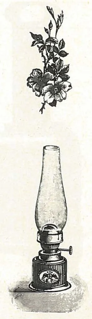 An illustration from Preis-Liste 1902. Laterna Magica, Nebelbild-Apparate, Modell-Dampfmaschinen Heissluft-Motore, 1902, leaf 21
