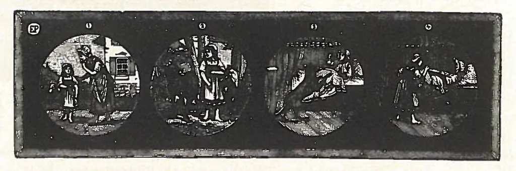 An illustration from Preis-Liste 1902. Laterna Magica, Nebelbild-Apparate, Modell-Dampfmaschinen Heissluft-Motore, 1902, leaf 32
