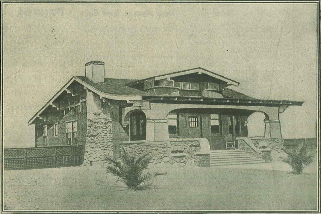 An illustration from Plans of modern homes, 320, 1913, leaf 10