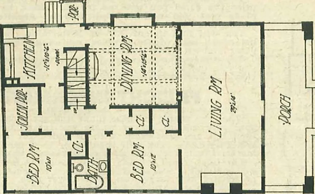 An illustration from Plans of modern homes, 320, 1913, leaf 10