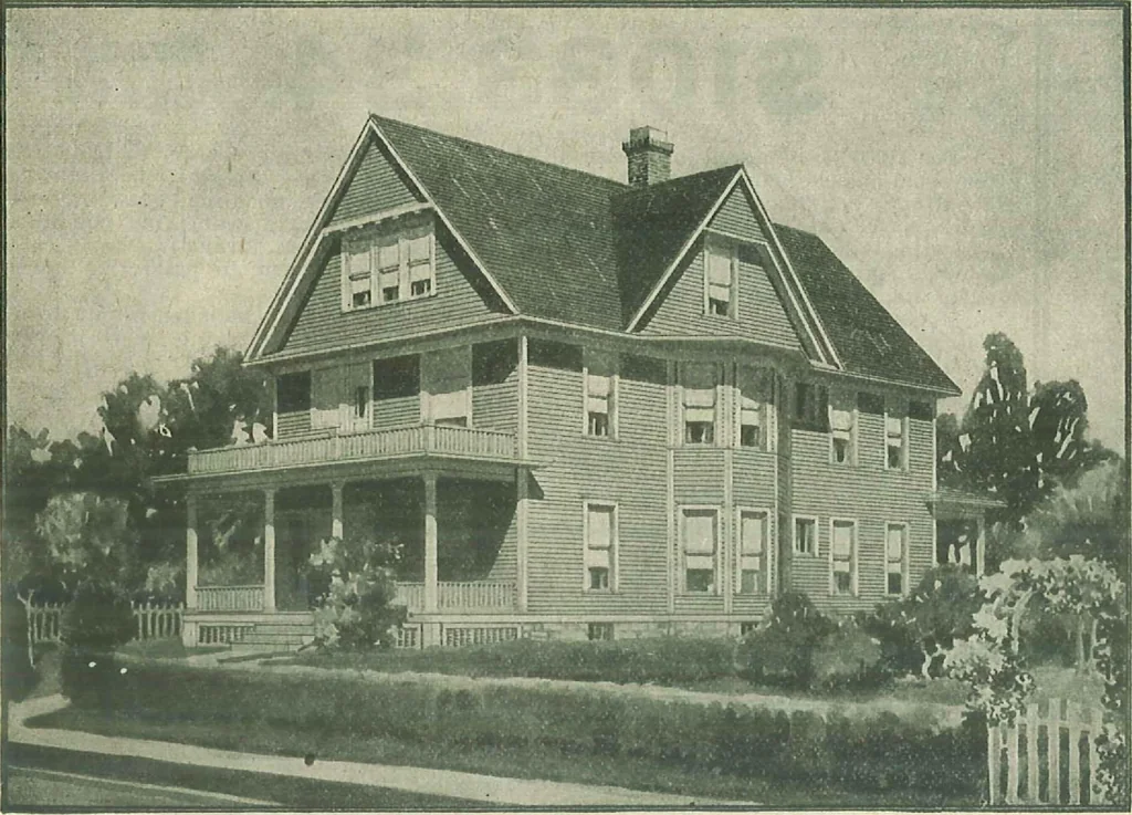 An illustration from Plans of modern homes, 320, 1913, leaf 12