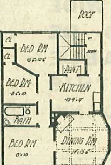 An illustration from Plans of modern homes, 320, 1913, leaf 12