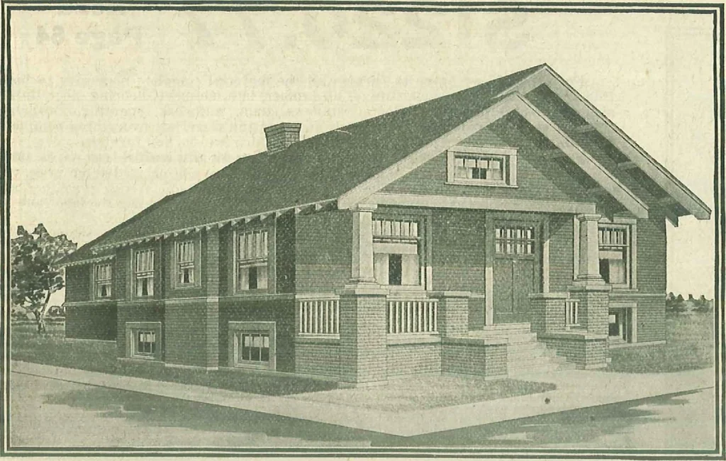An illustration from Plans of modern homes, 320, 1913, leaf 16