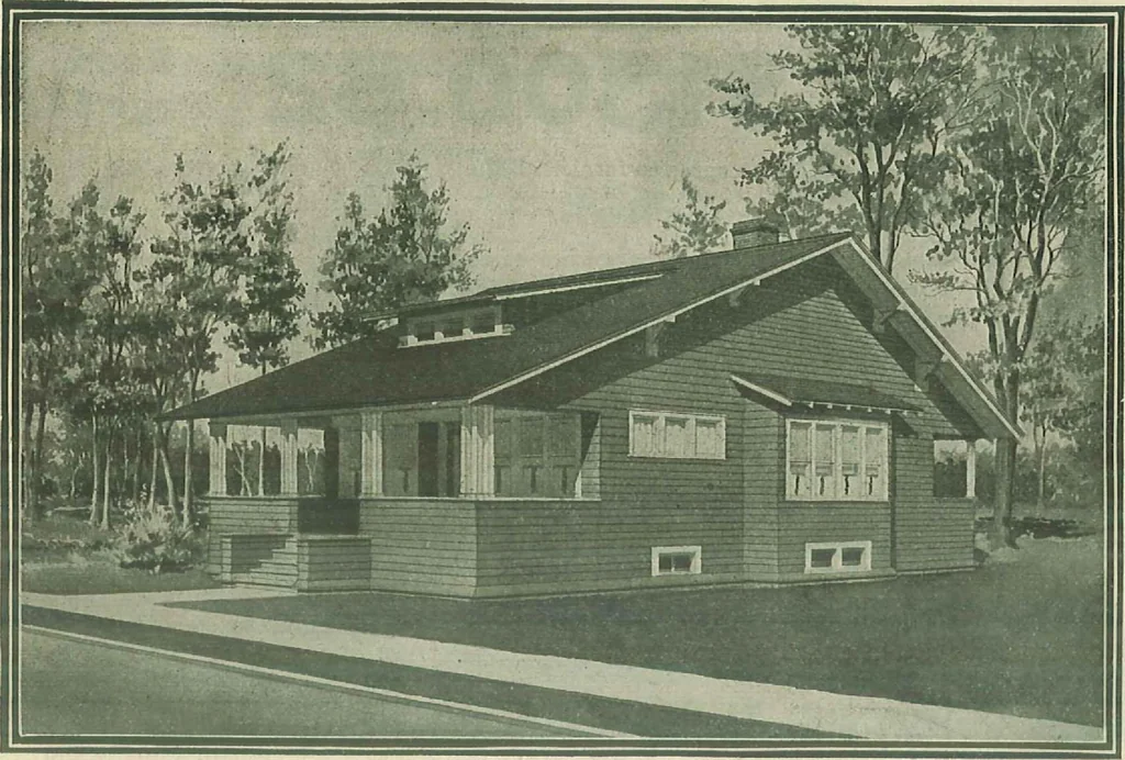 An illustration from Plans of modern homes, 320, 1913, leaf 20