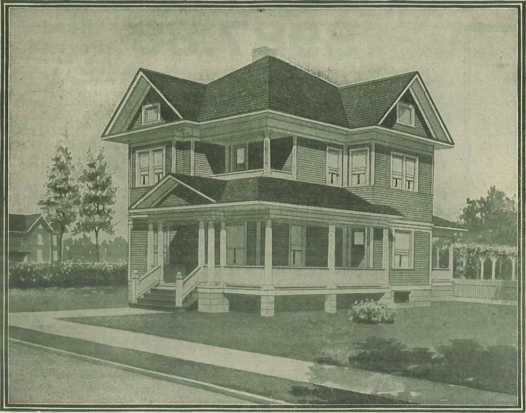 An illustration from Plans of modern homes, 320, 1913, leaf 23