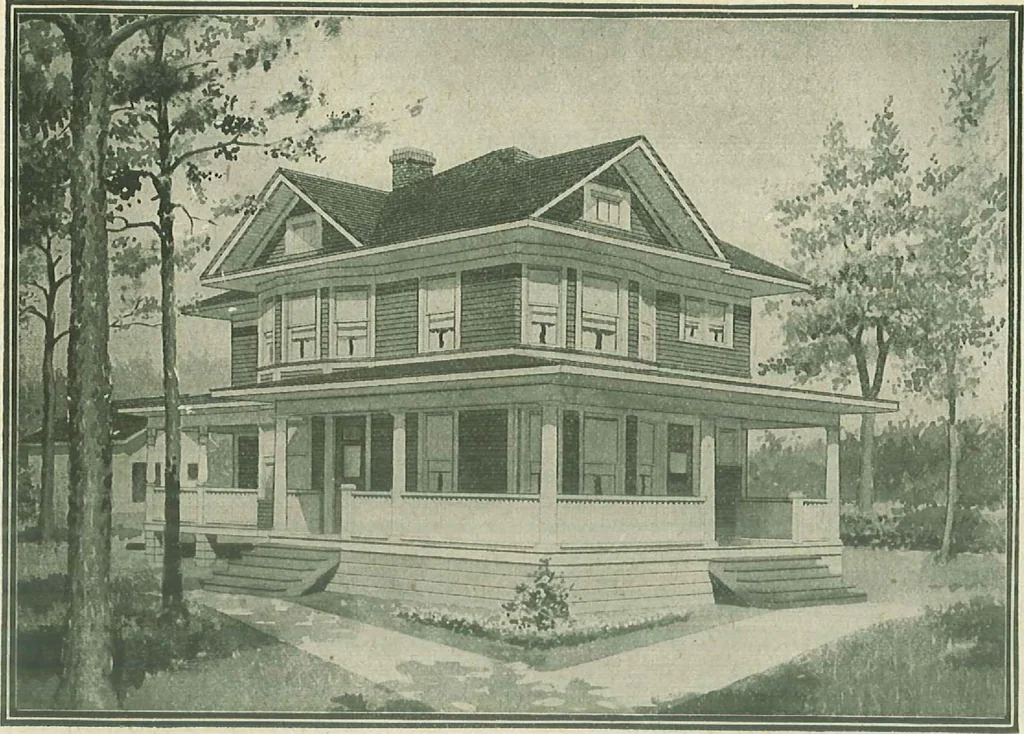 An illustration from Plans of modern homes, 320, 1913, leaf 25