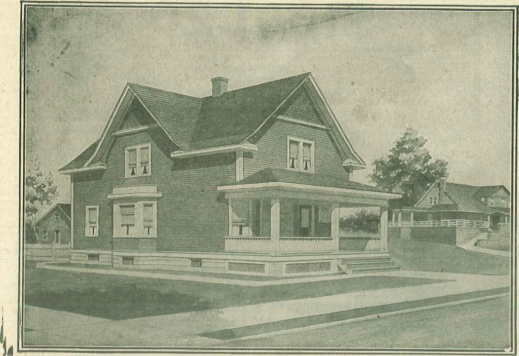 An illustration from Plans of modern homes, 320, 1913, leaf 26