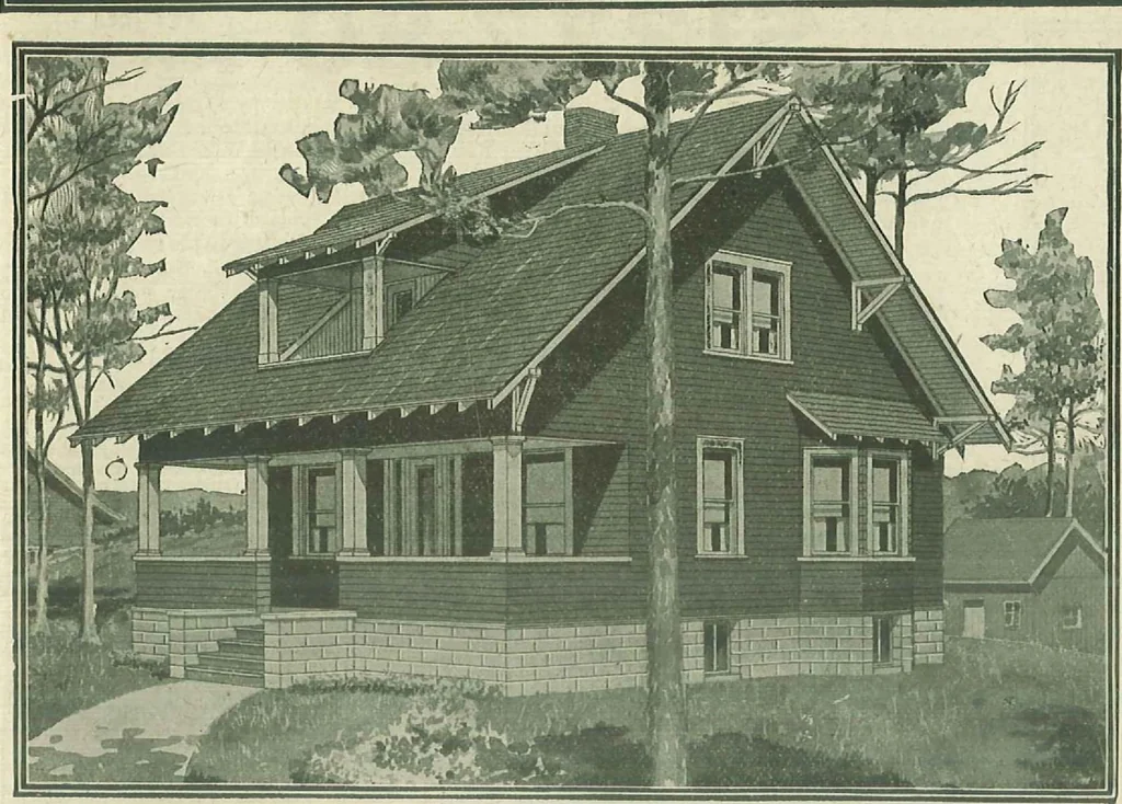 An illustration from Plans of modern homes, 320, 1913, leaf 27