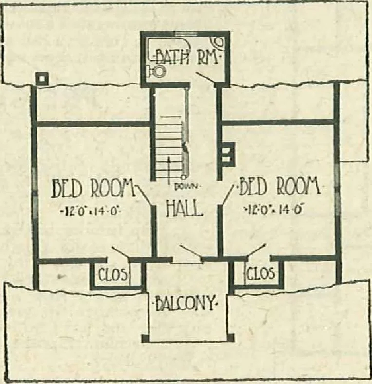 An illustration from Plans of modern homes, 320, 1913, leaf 27