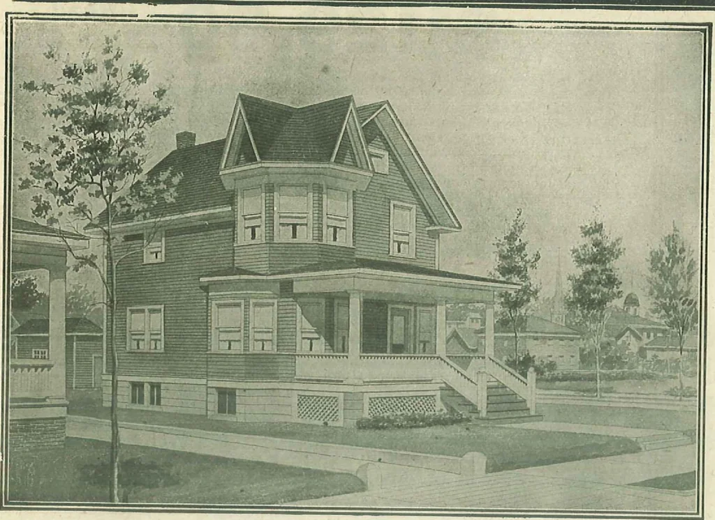 An illustration from Plans of modern homes, 320, 1913, leaf 28