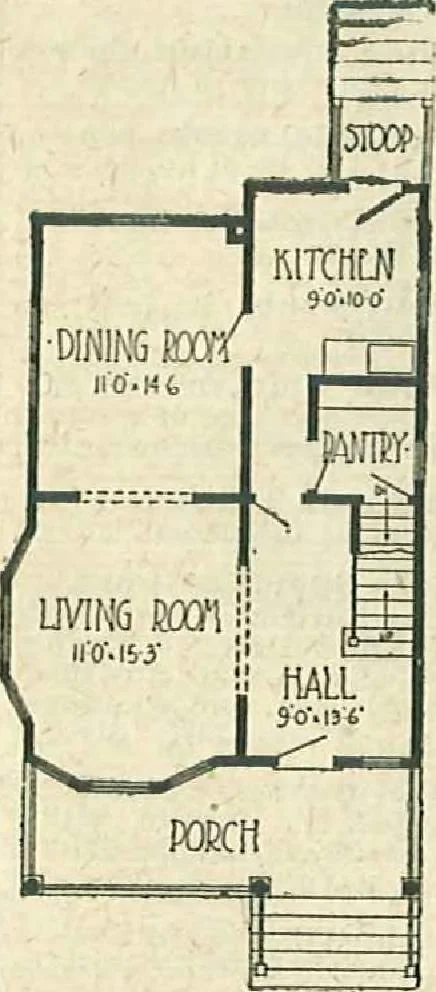 An illustration from Plans of modern homes, 320, 1913, leaf 28
