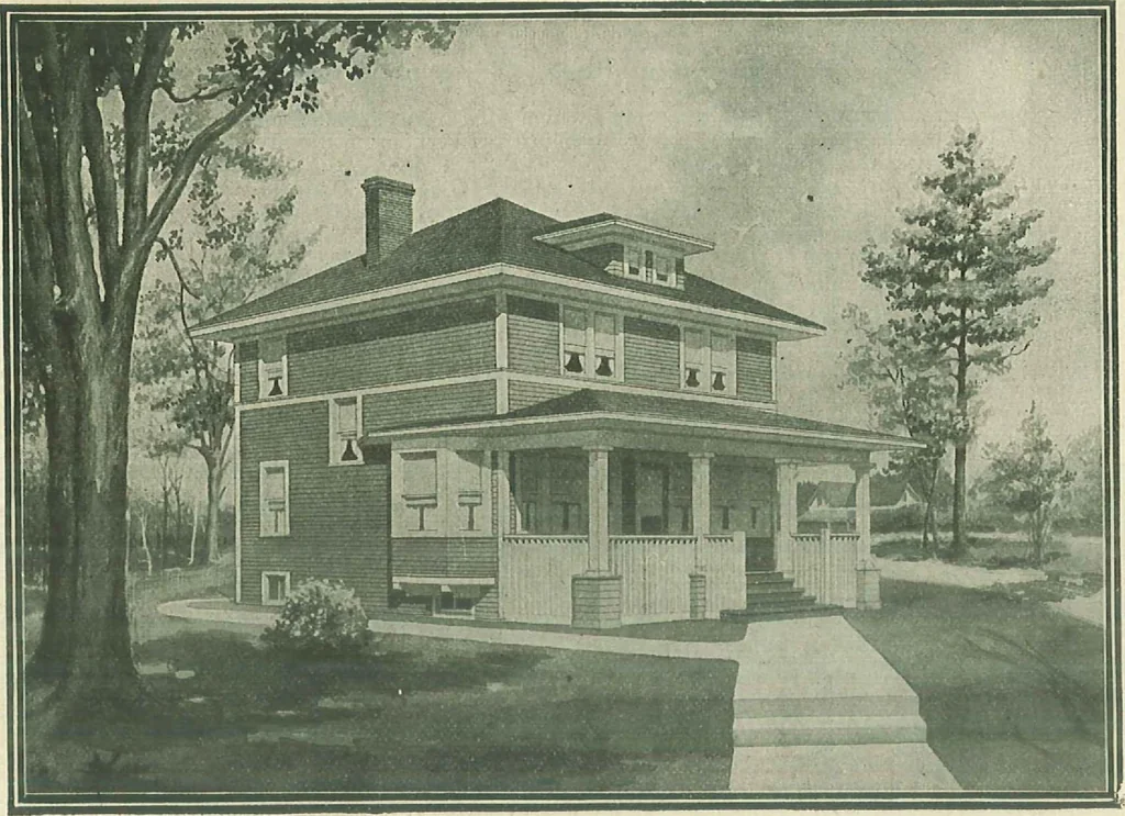 An illustration from Plans of modern homes, 320, 1913, leaf 29