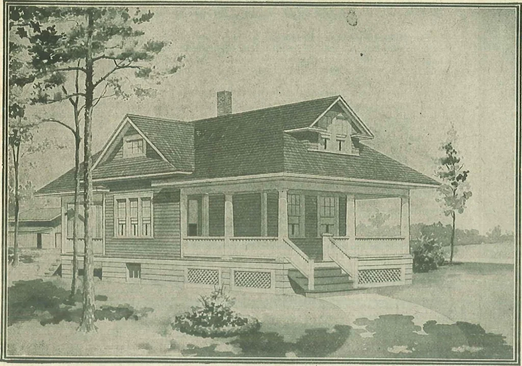 An illustration from Plans of modern homes, 320, 1913, leaf 30