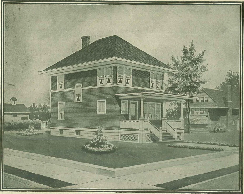 An illustration from Plans of modern homes, 320, 1913, leaf 31