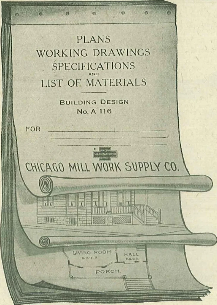 An illustration from Plans of modern homes, 320, 1913, leaf 33