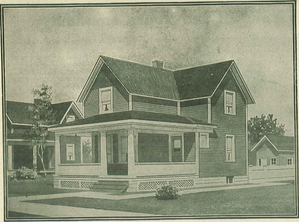 An illustration from Plans of modern homes, 320, 1913, leaf 35