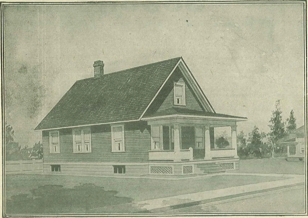 An illustration from Plans of modern homes, 320, 1913, leaf 36