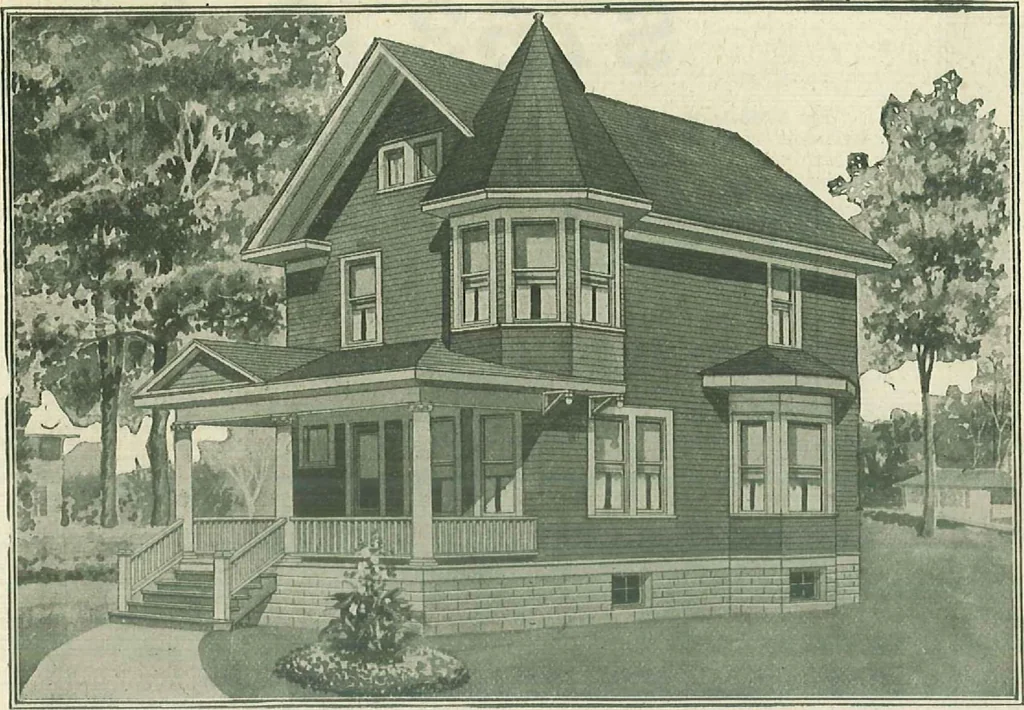 An illustration from Plans of modern homes, 320, 1913, leaf 37