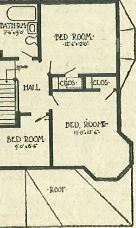 An illustration from Plans of modern homes, 320, 1913, leaf 37