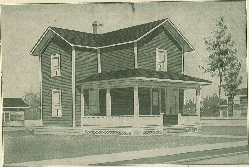 An illustration from Plans of modern homes, 320, 1913, leaf 38