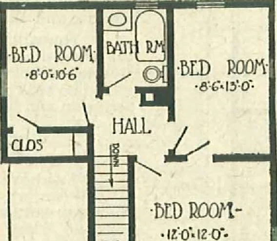 An illustration from Plans of modern homes, 320, 1913, leaf 38