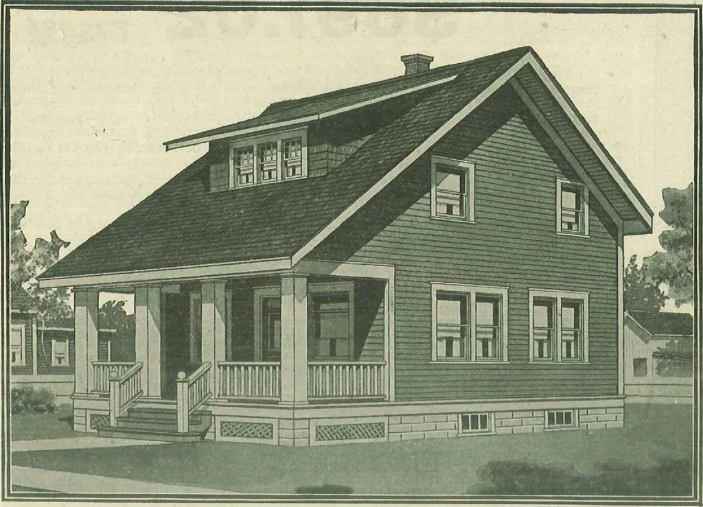 An illustration from Plans of modern homes, 320, 1913, leaf 39