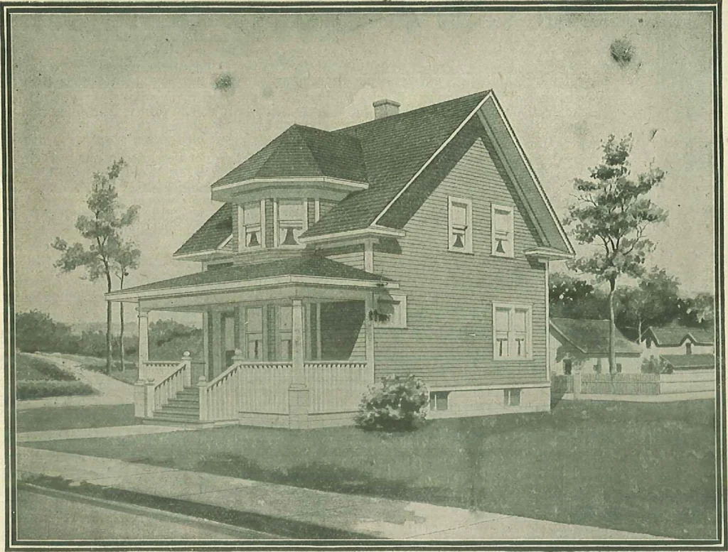 An illustration from Plans of modern homes, 320, 1913, leaf 40
