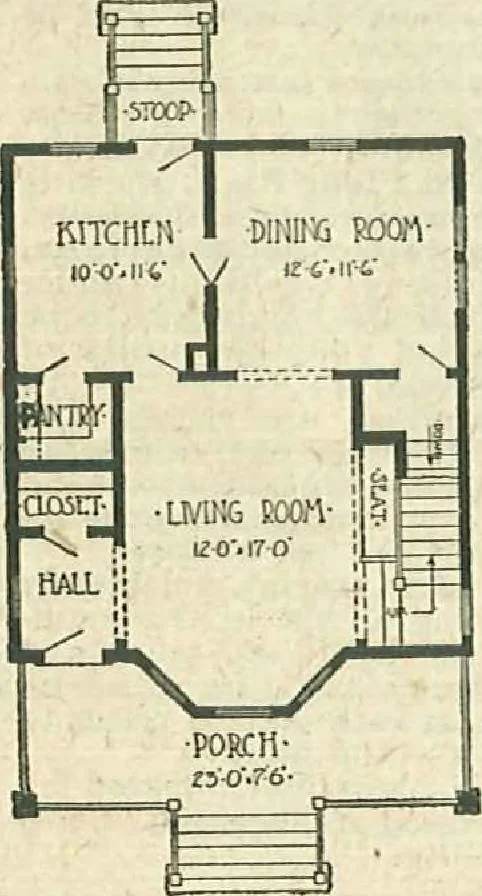 An illustration from Plans of modern homes, 320, 1913, leaf 40