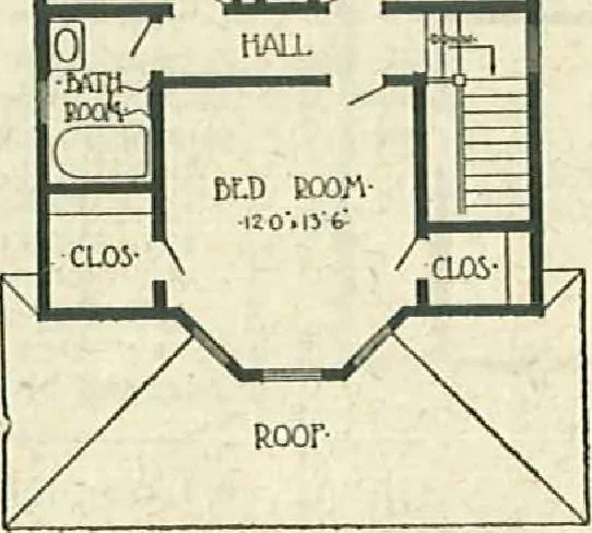 An illustration from Plans of modern homes, 320, 1913, leaf 40