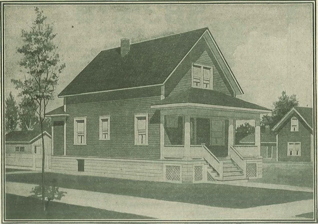 An illustration from Plans of modern homes, 320, 1913, leaf 41