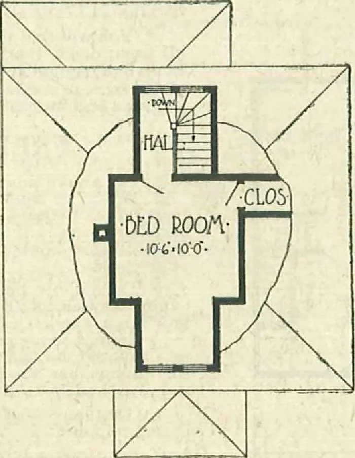 An illustration from Plans of modern homes, 320, 1913, leaf 42