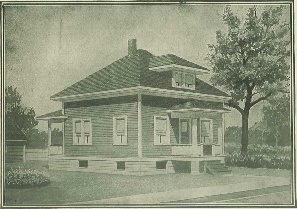An illustration from Plans of modern homes, 320, 1913, leaf 42