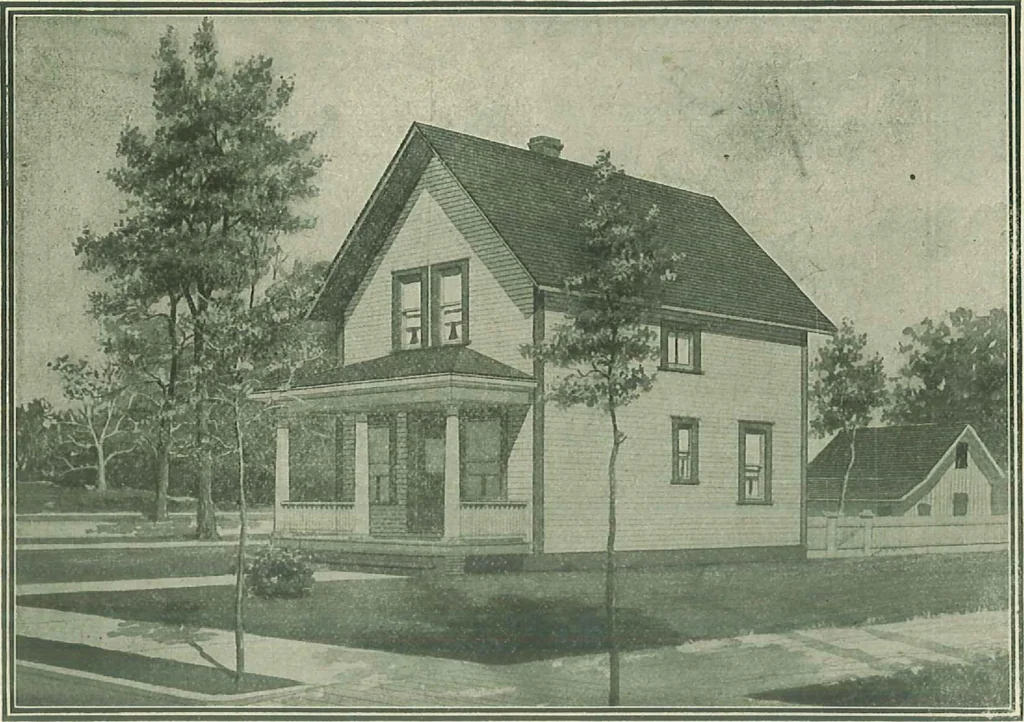 An illustration from Plans of modern homes, 320, 1913, leaf 43