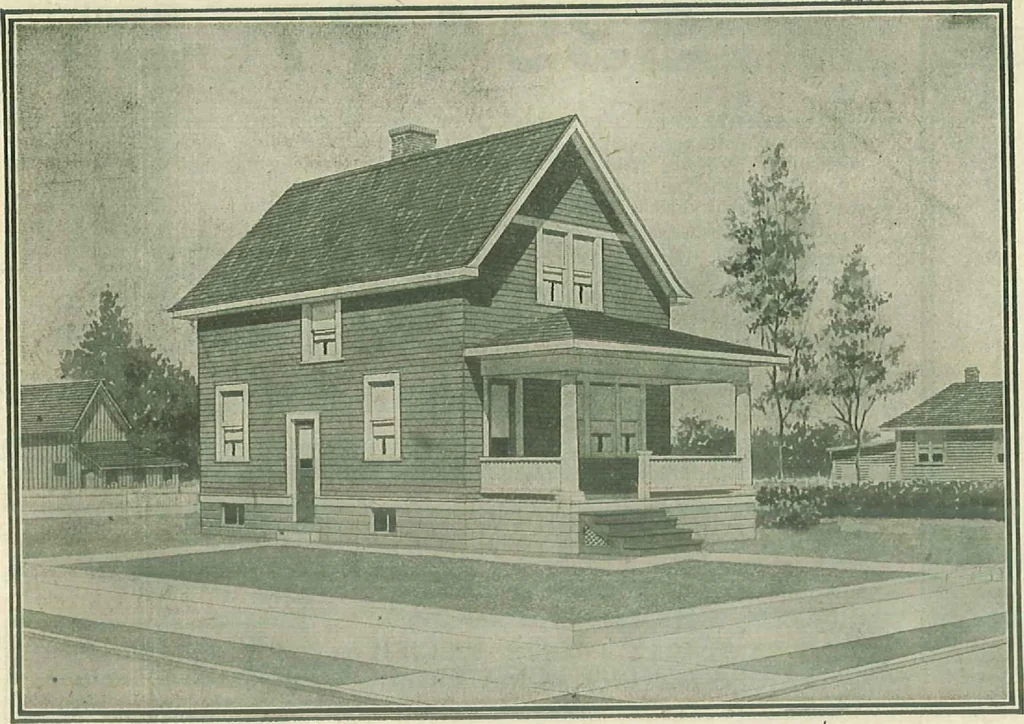 An illustration from Plans of modern homes, 320, 1913, leaf 44