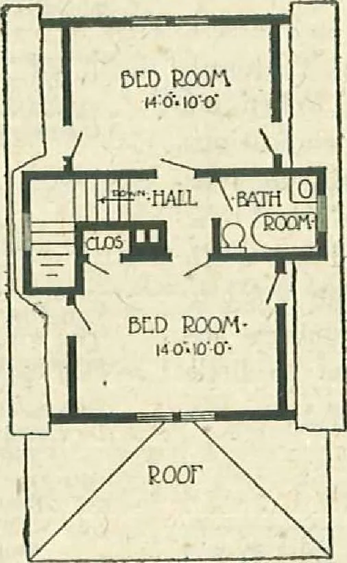 An illustration from Plans of modern homes, 320, 1913, leaf 44