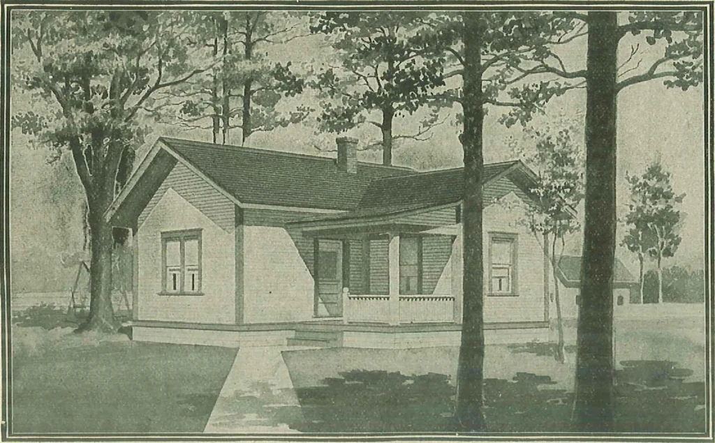 An illustration from Plans of modern homes, 320, 1913, leaf 45