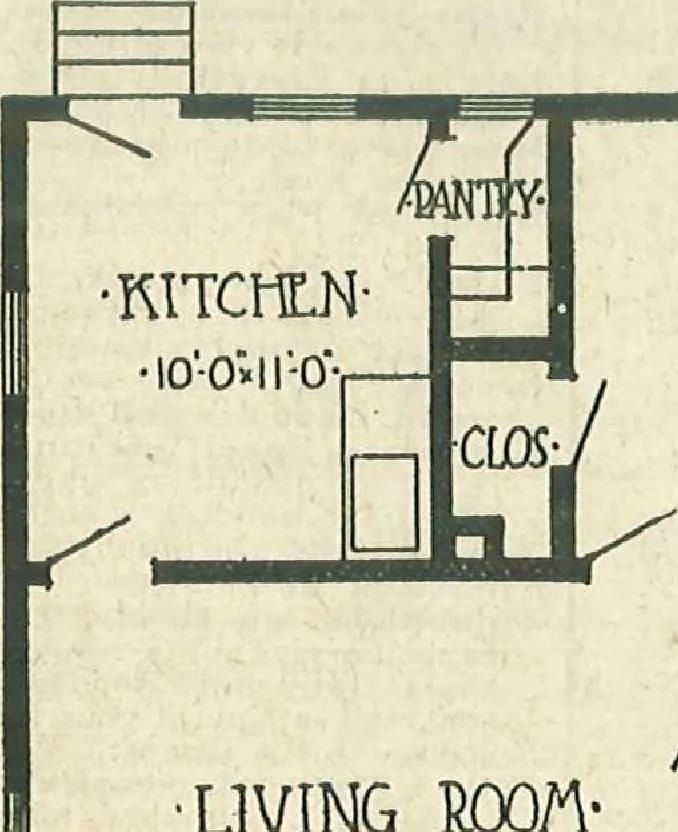 An illustration from Plans of modern homes, 320, 1913, leaf 45