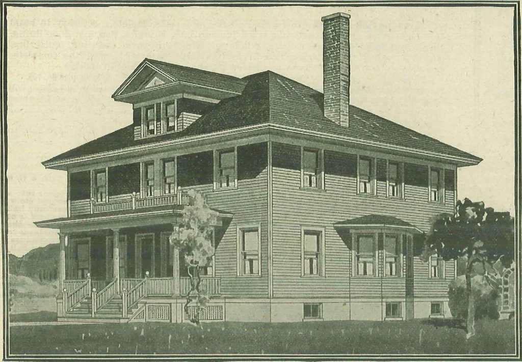 An illustration from Plans of modern homes, 320, 1913, leaf 5