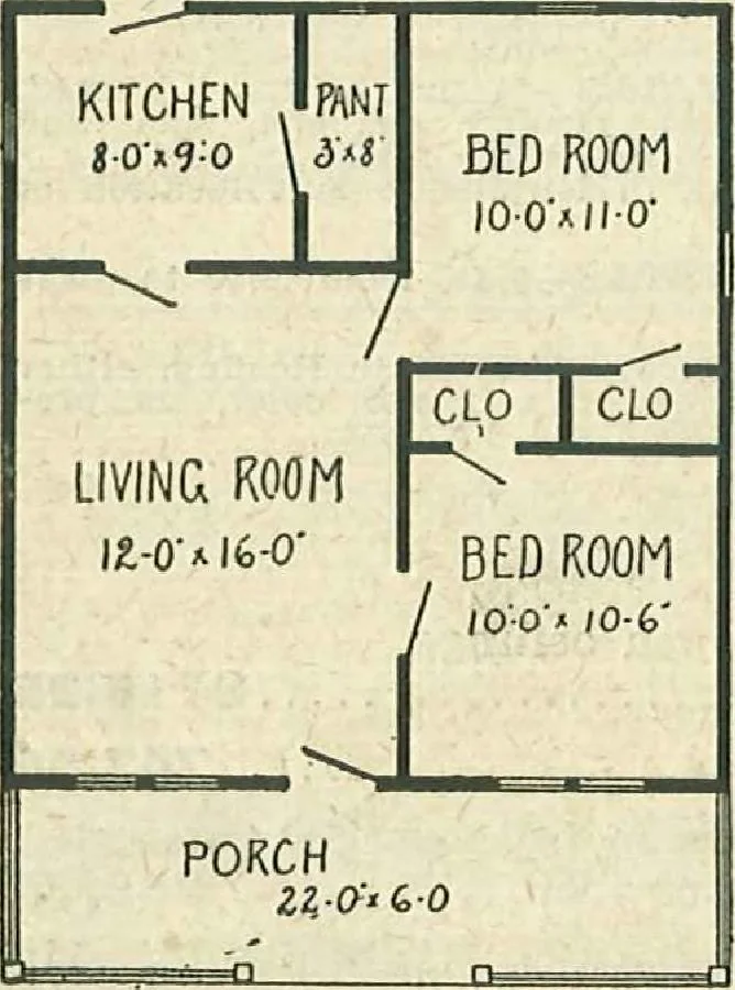 An illustration from Plans of modern homes, 320, 1913, leaf 53