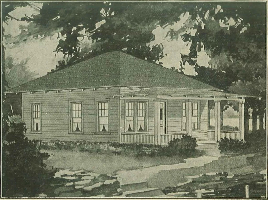 An illustration from Plans of modern homes, 320, 1913, leaf 53
