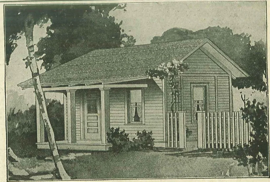 An illustration from Plans of modern homes, 320, 1913, leaf 54