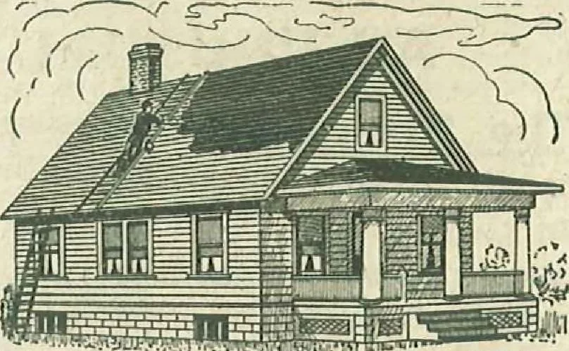 An illustration from Plans of modern homes, 320, 1913, leaf 60