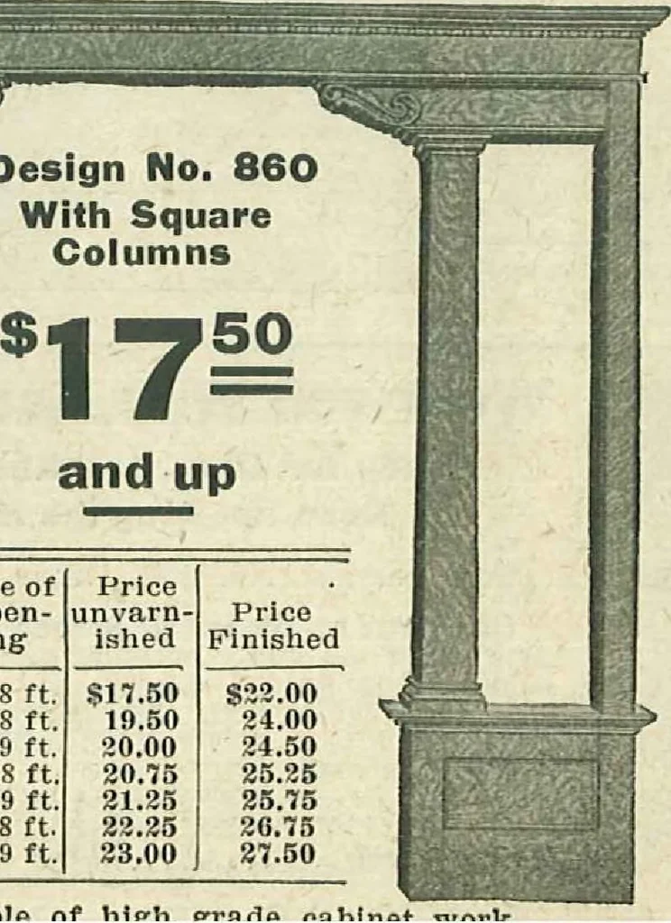 An illustration from Plans of modern homes, 320, 1913, leaf 61