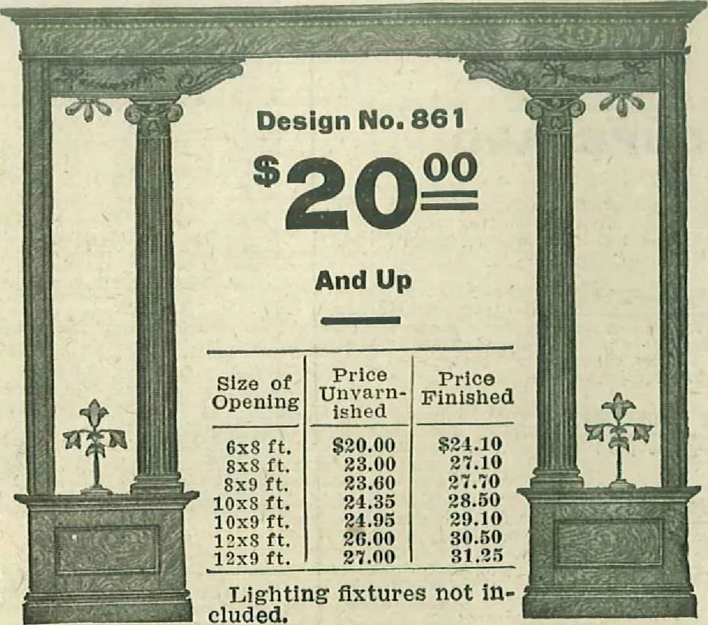 An illustration from Plans of modern homes, 320, 1913, leaf 62